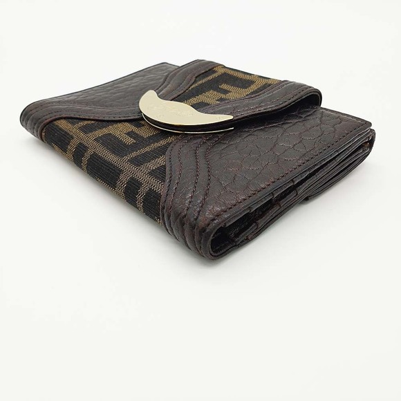 Fendi Zucca Pattern Wallet Brown - Picture 3 of 10